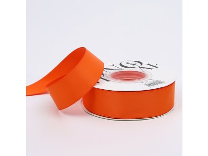 Floristická stuha Saténová - Oranžová - 2,5 cm x 18 m
