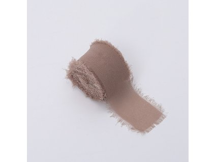 Floristická stuha – Šifón – Teplá béžová – 4 cm x 4,5 m