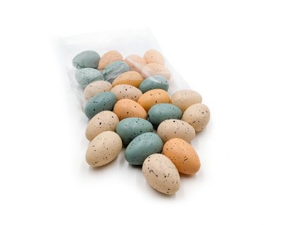 Polystyrenová vyfouknutá vejce - 24 ks