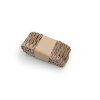 Jutová floristická stuha - Rustikálne strapce - Přírodní - 4 cm x 2 m