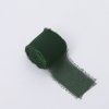 Floristická stuha – Šifón – Fľaškovo zelená – 4 cm x 4,5 m