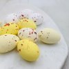 Křepelčí vejce 6 cm - Žlutý MIX - 12 ks