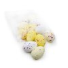Křepelčí vejce 6 cm - Žlutý MIX - 12 ks