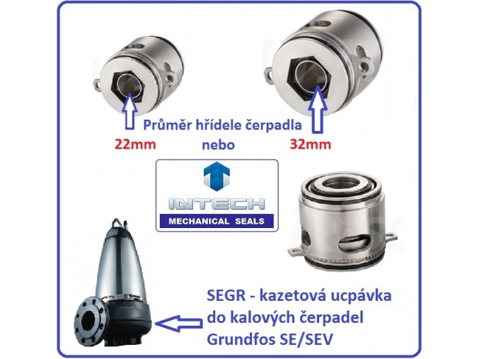 Mechanická ucpávka do kalových čerpadel Grundfos SE a SEV