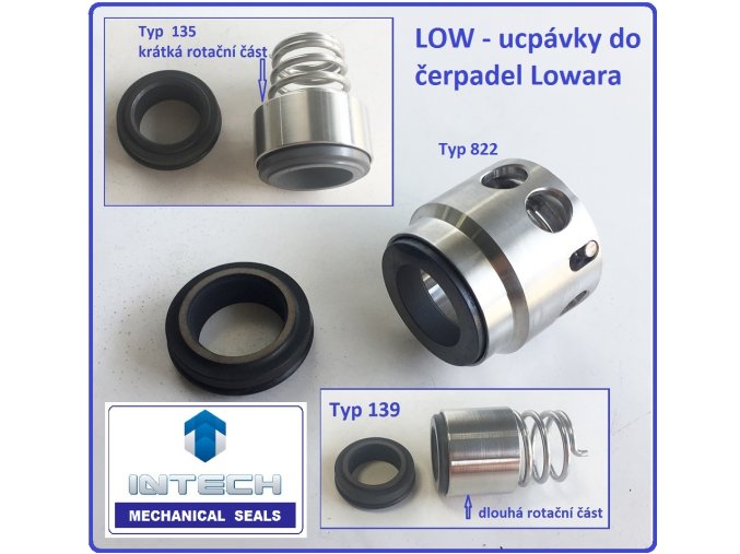 LOW mechanická ucpávka do čerpadel Lowara SV, SVI, e SV