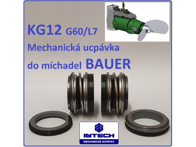 Mechanická ucpávka do ponorných míchadel BAUER, náhradní díl , těsnění hřídele, submersible mixer BAUER