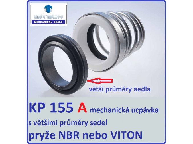 mechanické ucpávky do čerpadel EBARA, LOWARA, CALPEDA s většími průměry sedel, pryže NBR nebo VITON