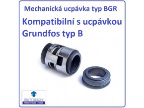 Repase čerpadla Mechanická ucpávka typ BGR kompatibilní s ucpávkou Grundfos typ B – kompatibilní s BQQE,BUBE,BUUV,BQQV