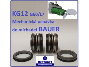 Mechanická ucpávka do ponorných míchadel BAUER, náhradní díl , těsnění hřídele, submersible mixer BAUER