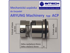 Mechanická ucpávka těsnění hřídele na servis opravu čerpadel DOOSAN