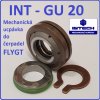 Mechanická ucpávka INT GU 20 těsnění hřídele na servis a opravu kalových čerpadel Flygt