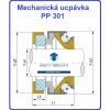 řez+rozměry mechanická ucpávka PP301