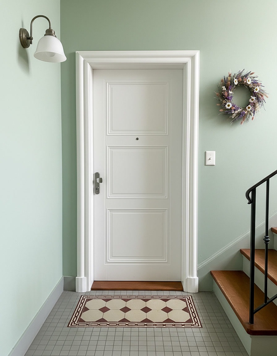 Replika vzhledu původních dveří na dveřích bezpečnostních