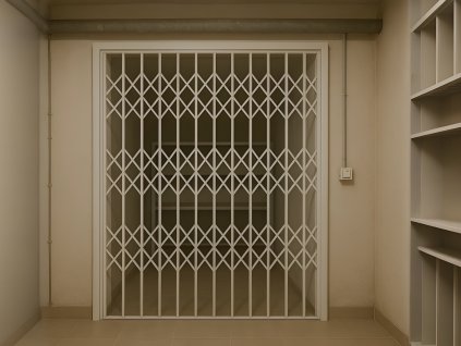 nůžková mříž do sklepa