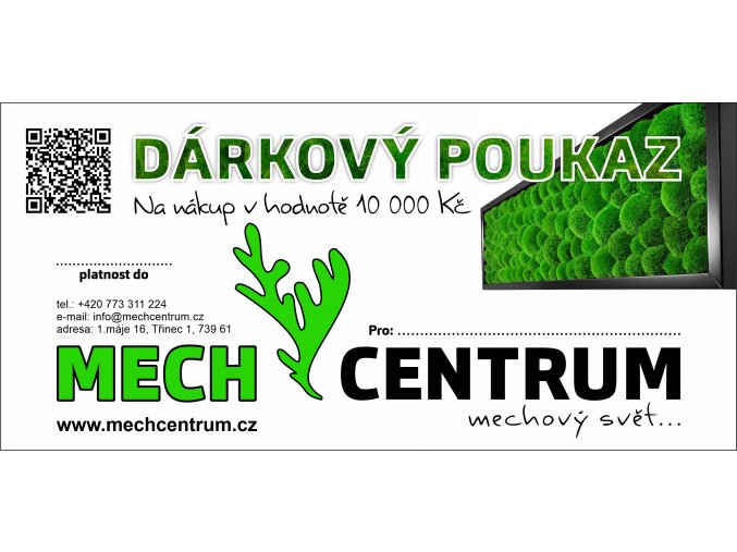 darkovy poukaz Mechcentrum 10000 kc