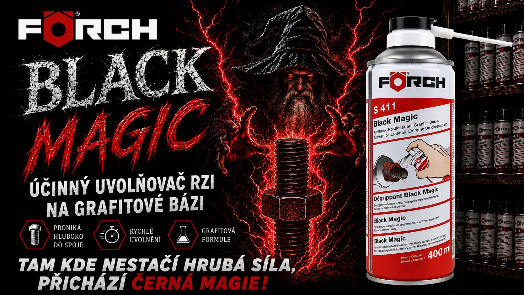 Uvolňovač spojů Förch Black Magic