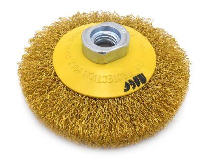 Miskový drátěný kartáč 100 - mosaz