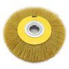 Kruhový drátěný kartáč 200 - mosazný
