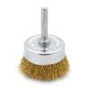 Hrnkový drátěný kartáč - mosaz
