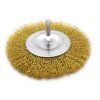 Kruhový drátěný kartáč - mosaz