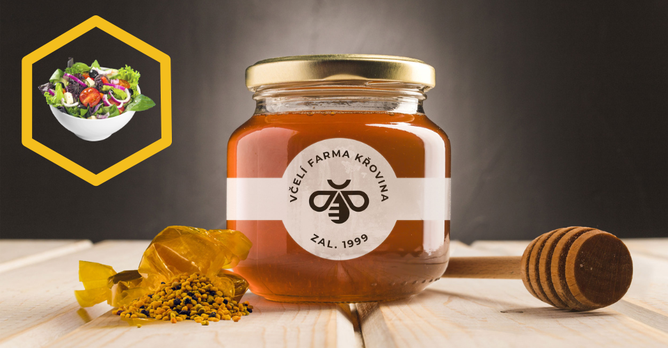 Medovo-hořčicový dresink na salát