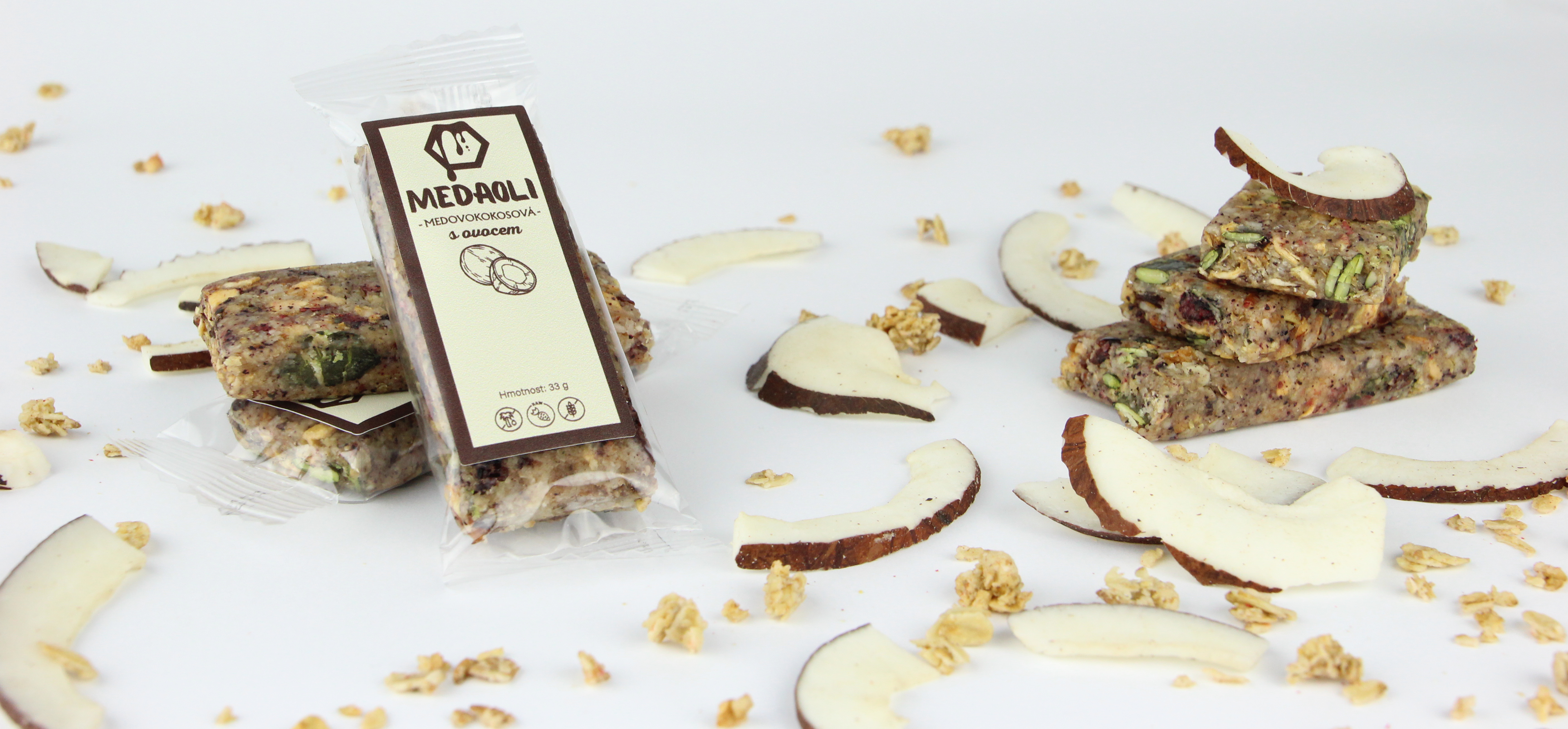 Medová kokosová tyčinka