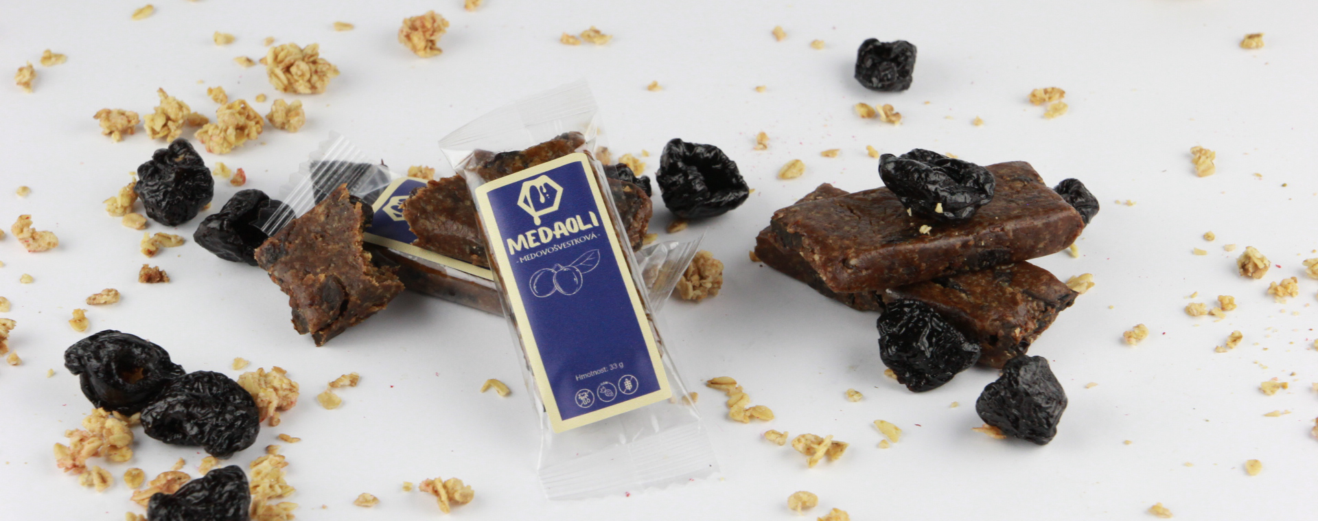 Medová švestková tyčinka