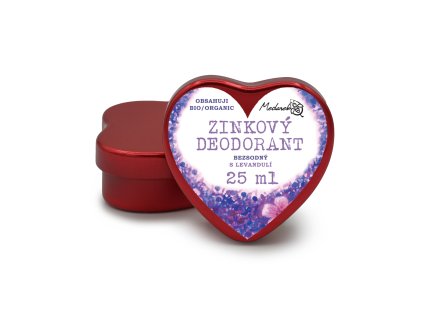Zinkový deodorant levandule 25 ml červená Medarek