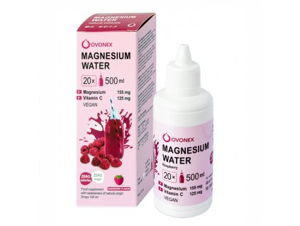 magnesium water rasoberry 20x500ml