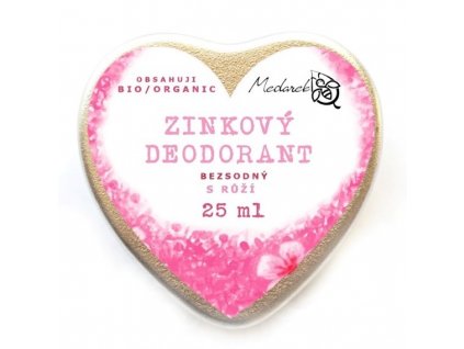 Zinkový doodorant růže srdce Medarek