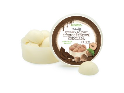 Kopečky do vany Lískooříšková čokoláda 8 ks