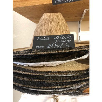 Včelársky klobúk slamený