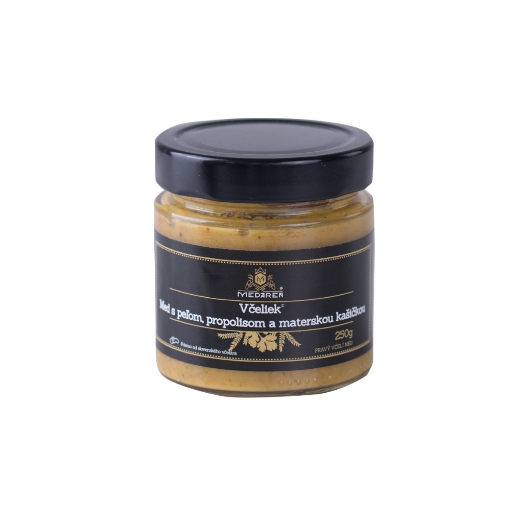 Med, peľ, propolis a materská kašička: kráľovská kombinácia pre vaše zdravie