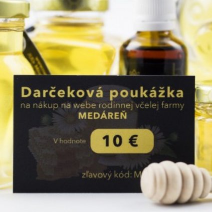 Darčeková poukážka 10 EUR - Medáreň