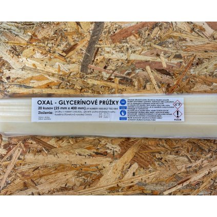 Oxál-glicerin csíkok - oxálsav glicerinnel 2,5 x 40 cm - 40 db