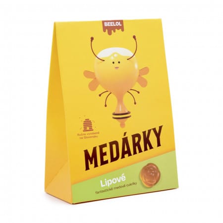 E-shop Beelol Medové cukríky s lipovým kvetom 70g (eko balenie)