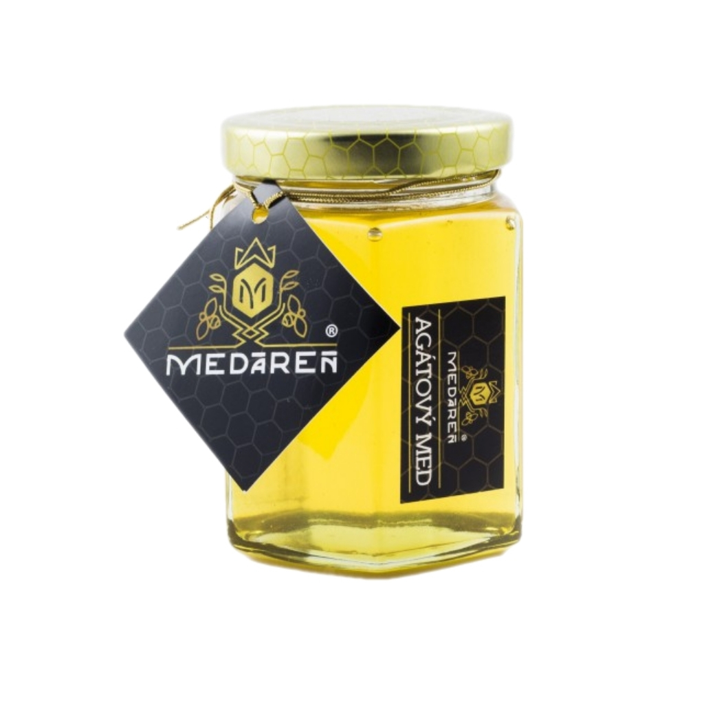 E-shop MEDÁREŇ Agátový med hexagon 230g
