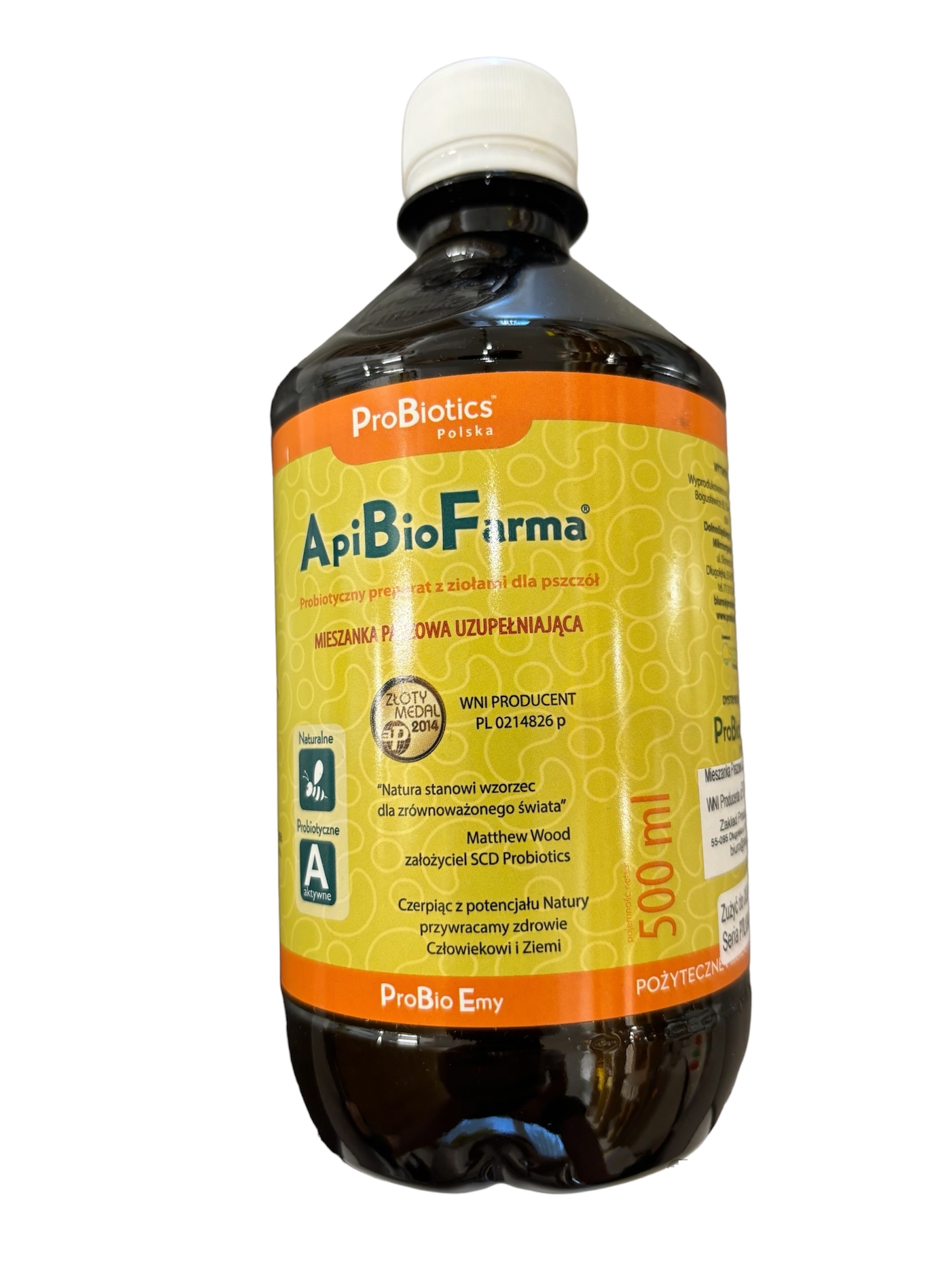 E-shop Apiprodukt ApiBioFarma, probiotický prípravok z bylín pre včely 500ml