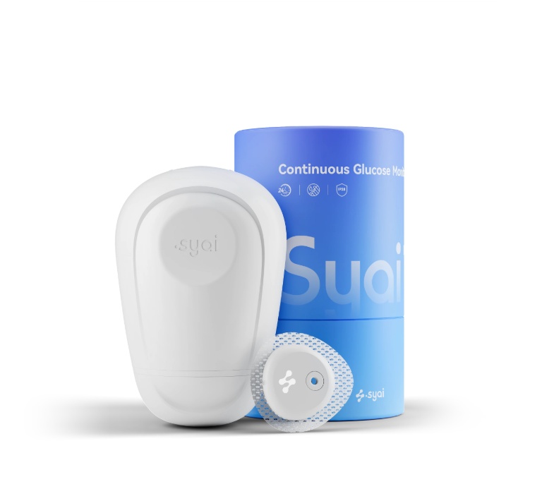 Systém pro kontinuální monitorování hladiny glukózy Syai