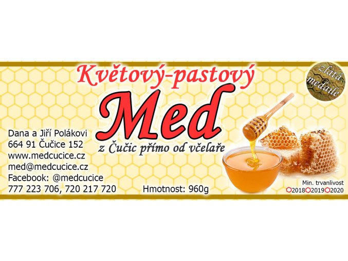 med květový pastový