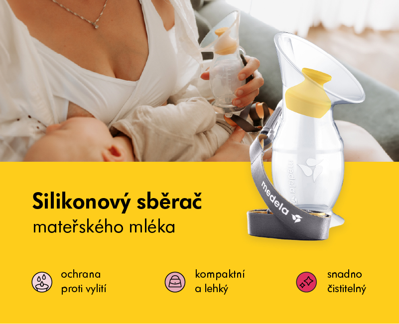 Medela Silikonový sběrač mateřského mléka novinka