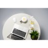 medela odsavacka mleka elektricka double swing maxi new lifestyle na stole při PC