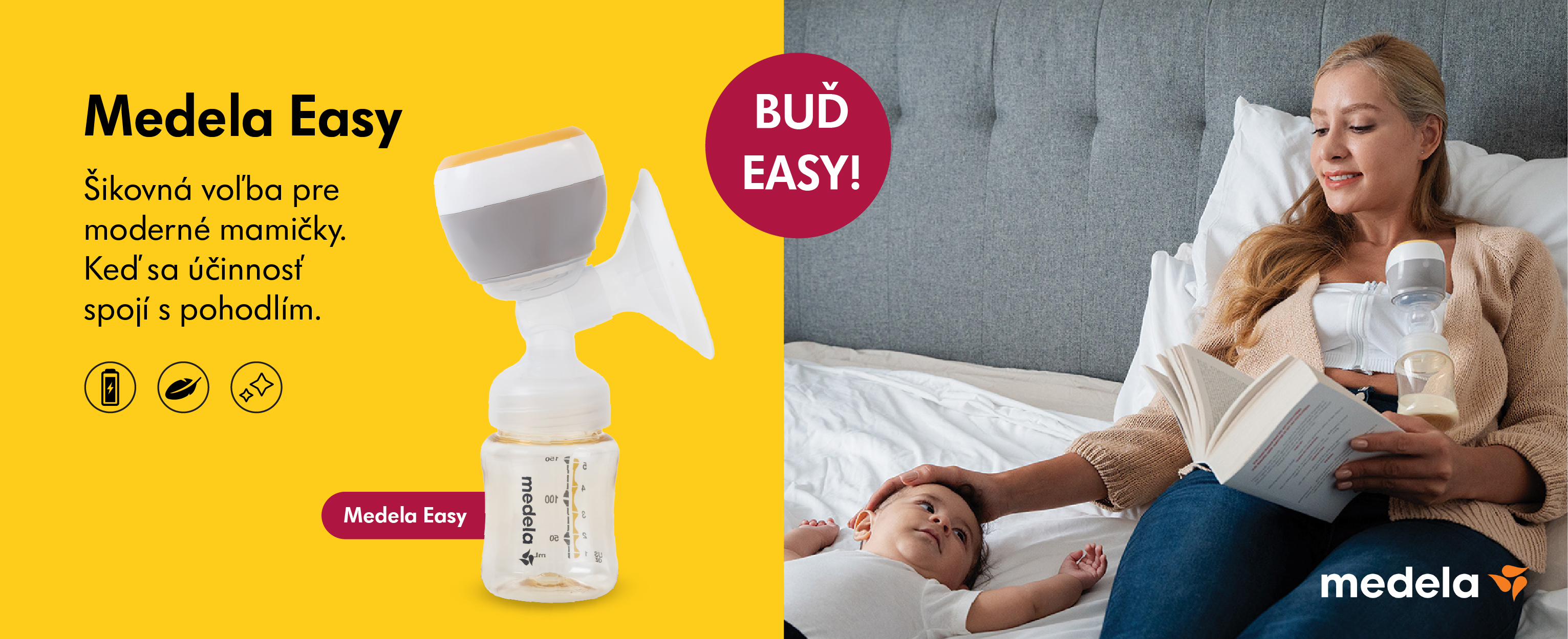 Novinka Medela Easy banner na web