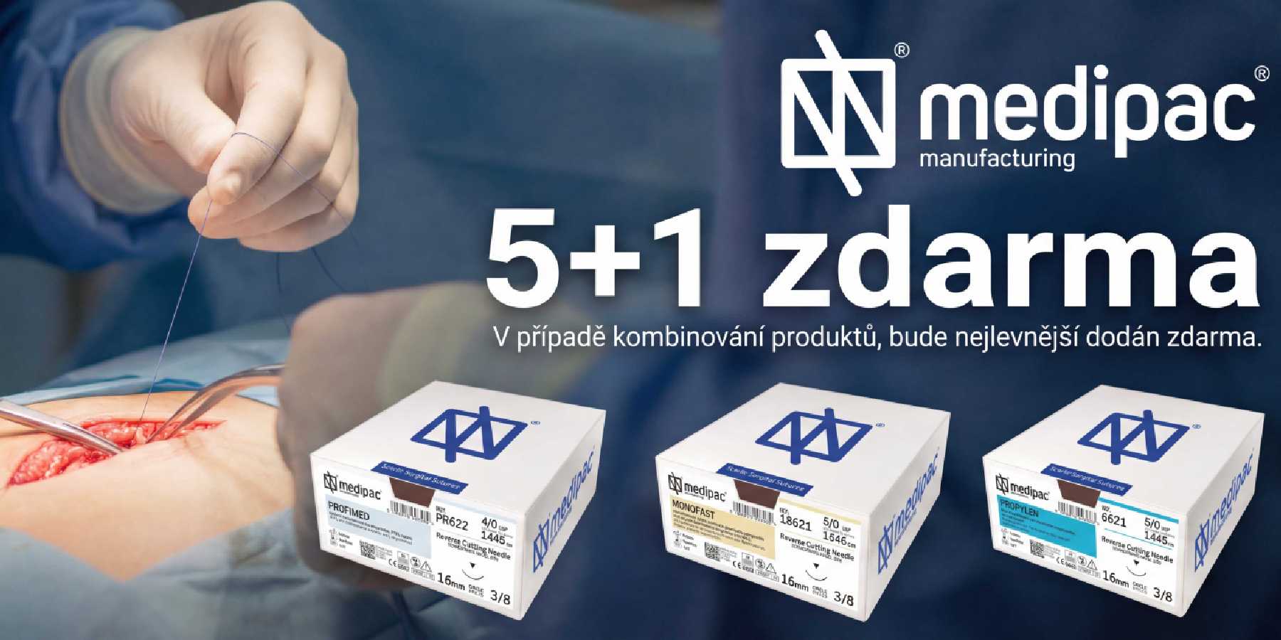 Medipac - akce chirurgické šití