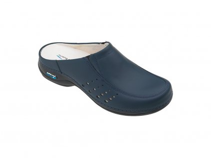 712 3 berlim pracovni kozena pratelna obuv s certifikaci unisex bez pasku tmave modra wg4a03 nursing care 1