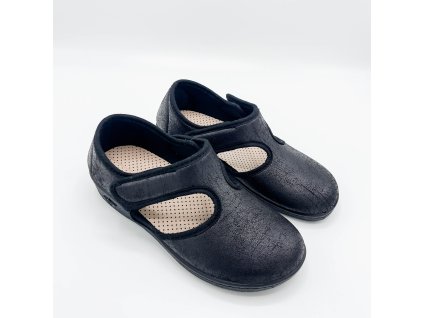 Mediline - Dámská lycrová polobotka 377-26, černá