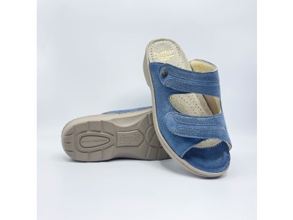 Fidelio - Dámské pantofle na hallux HEDI H, džínové