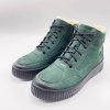 HILBY - Dámské zateplené zimní kotníkové boty 1151, zelené