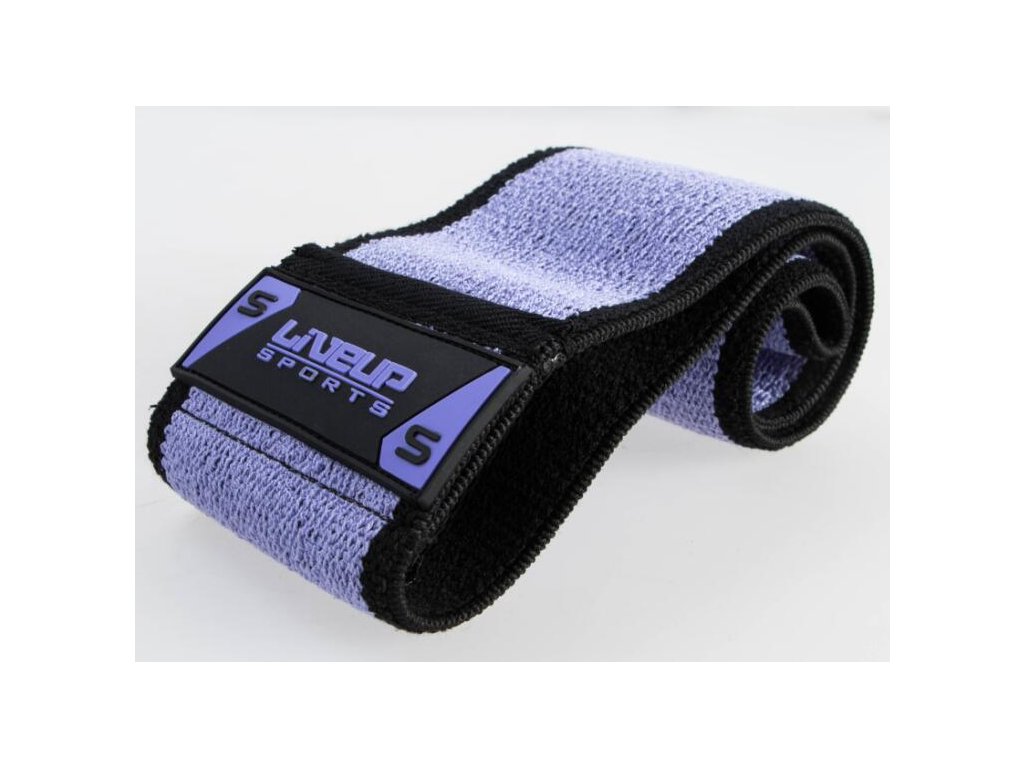 LIVEUP HIP BAND posilovací odporový pás/guma, vel.S, 32cm - fialovočerný