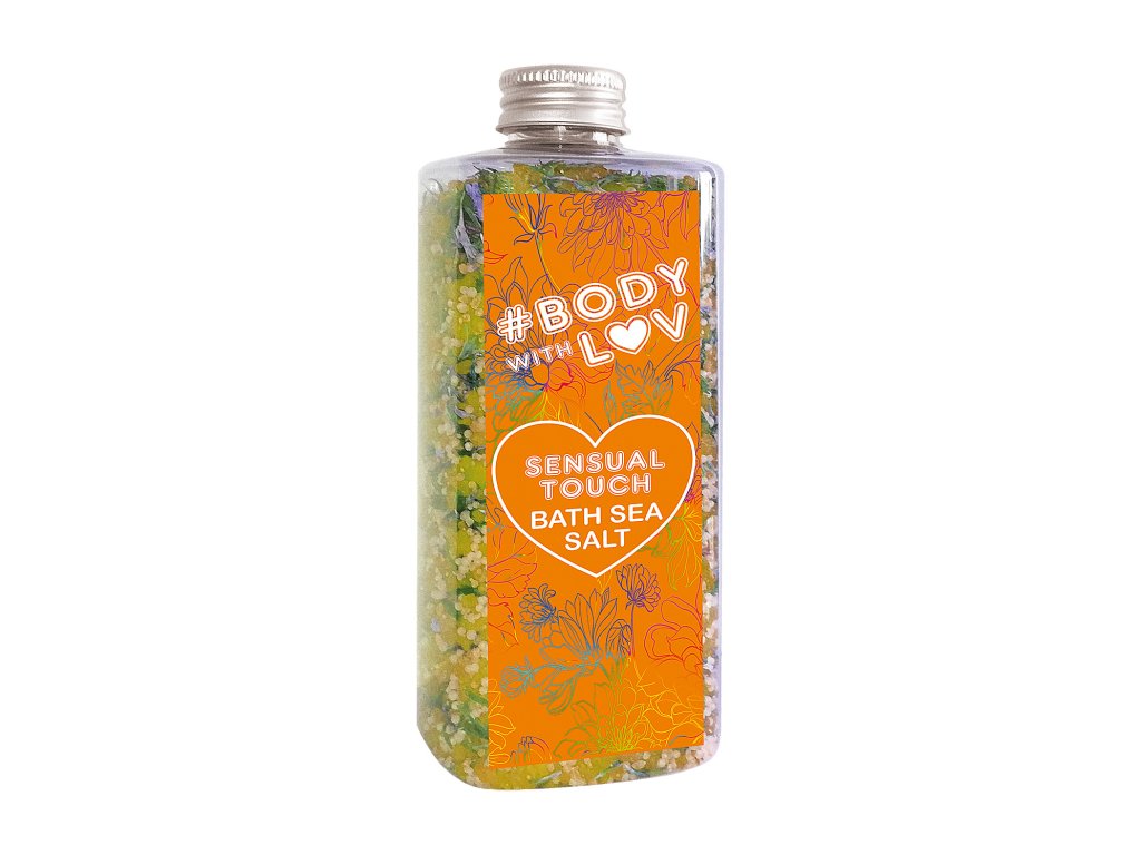 Mořská sůl do koupele Body with Luv jemný dotek 500g